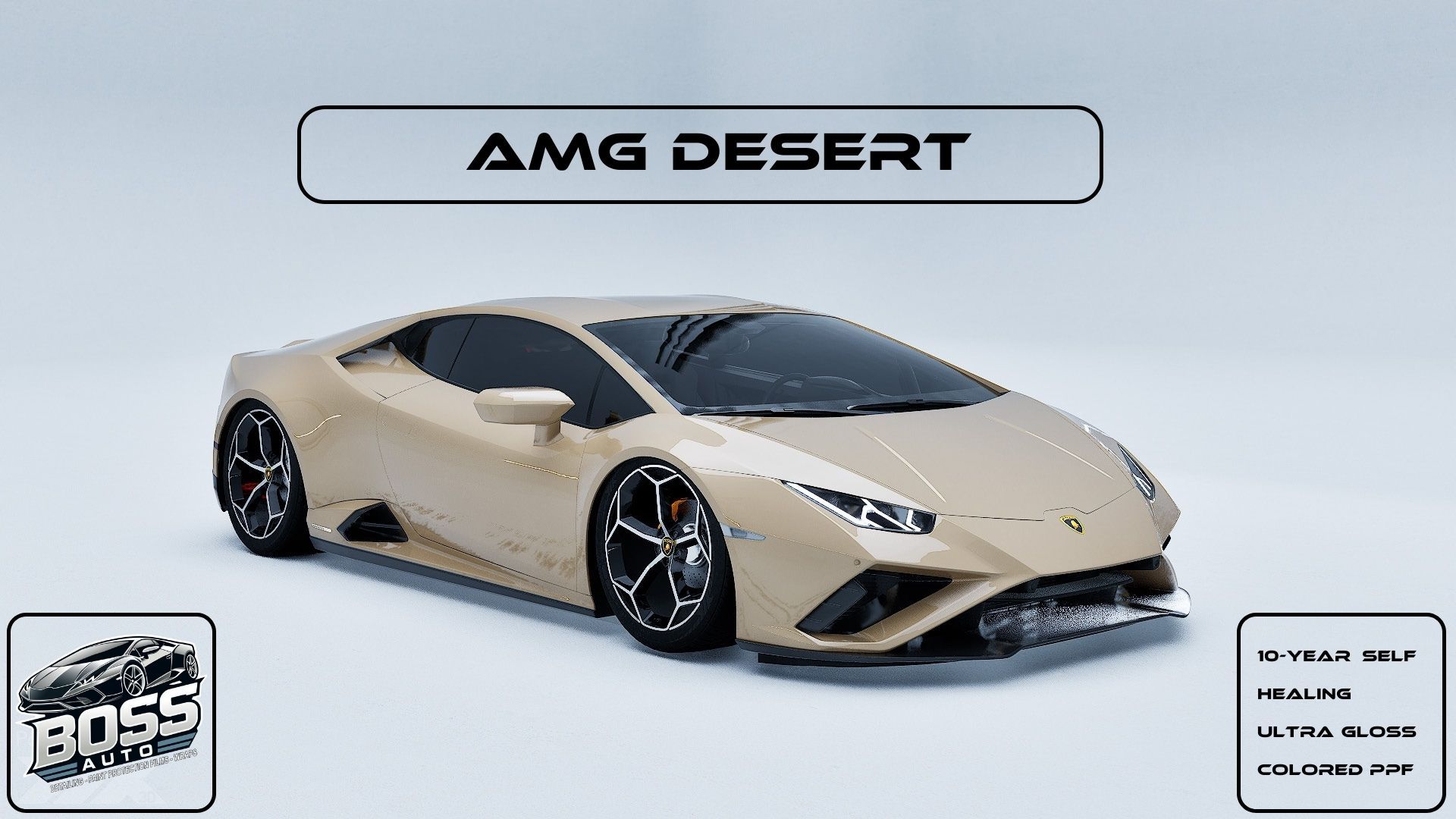 A picture of a lamborghini huracan in the desert.