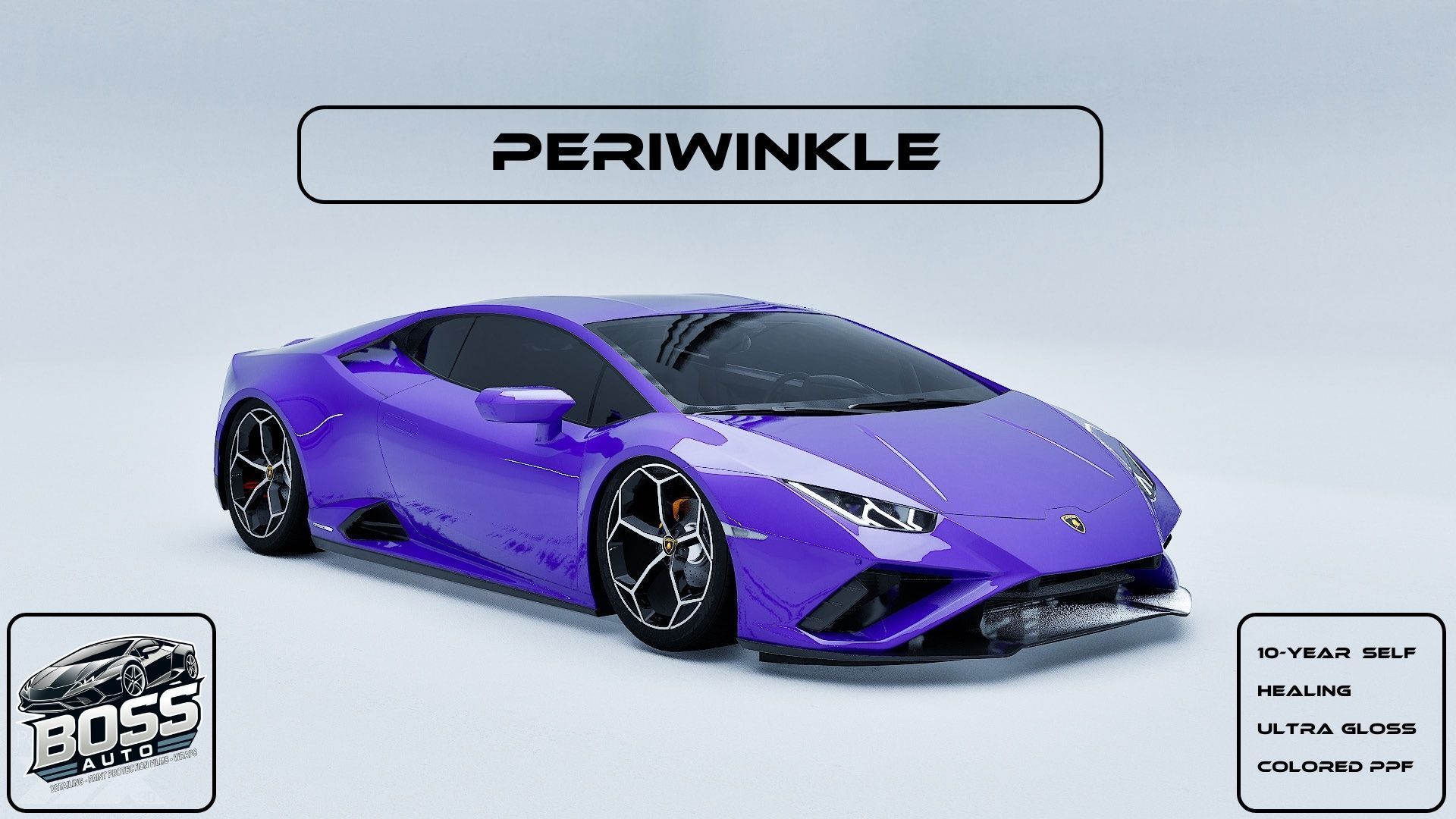 A purple lamborghini huracan is on a white background.
