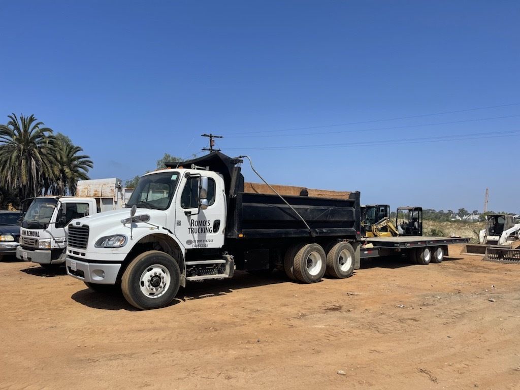 Dump Truck with a Trailer Attached — San Diego, CA — Romo's Hauling