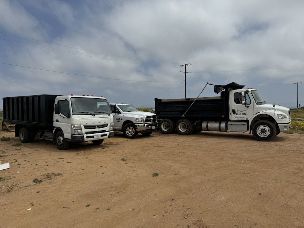 Romo's Hauling Service Trucks — San Diego, CA — Romo's Hauling