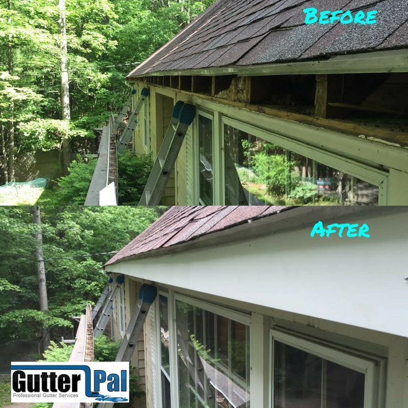 Before and After Replacement of Fascia — Ashland, MA — Gutter Pal