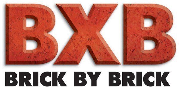 A logo for brick by brick is shown on a white background