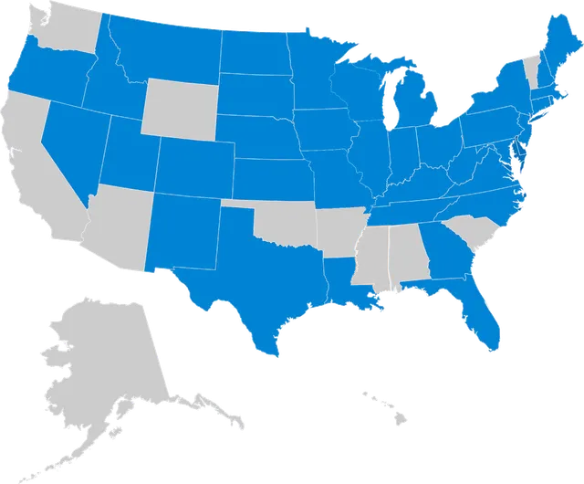 USA map of architectural firm Buffalo, NY