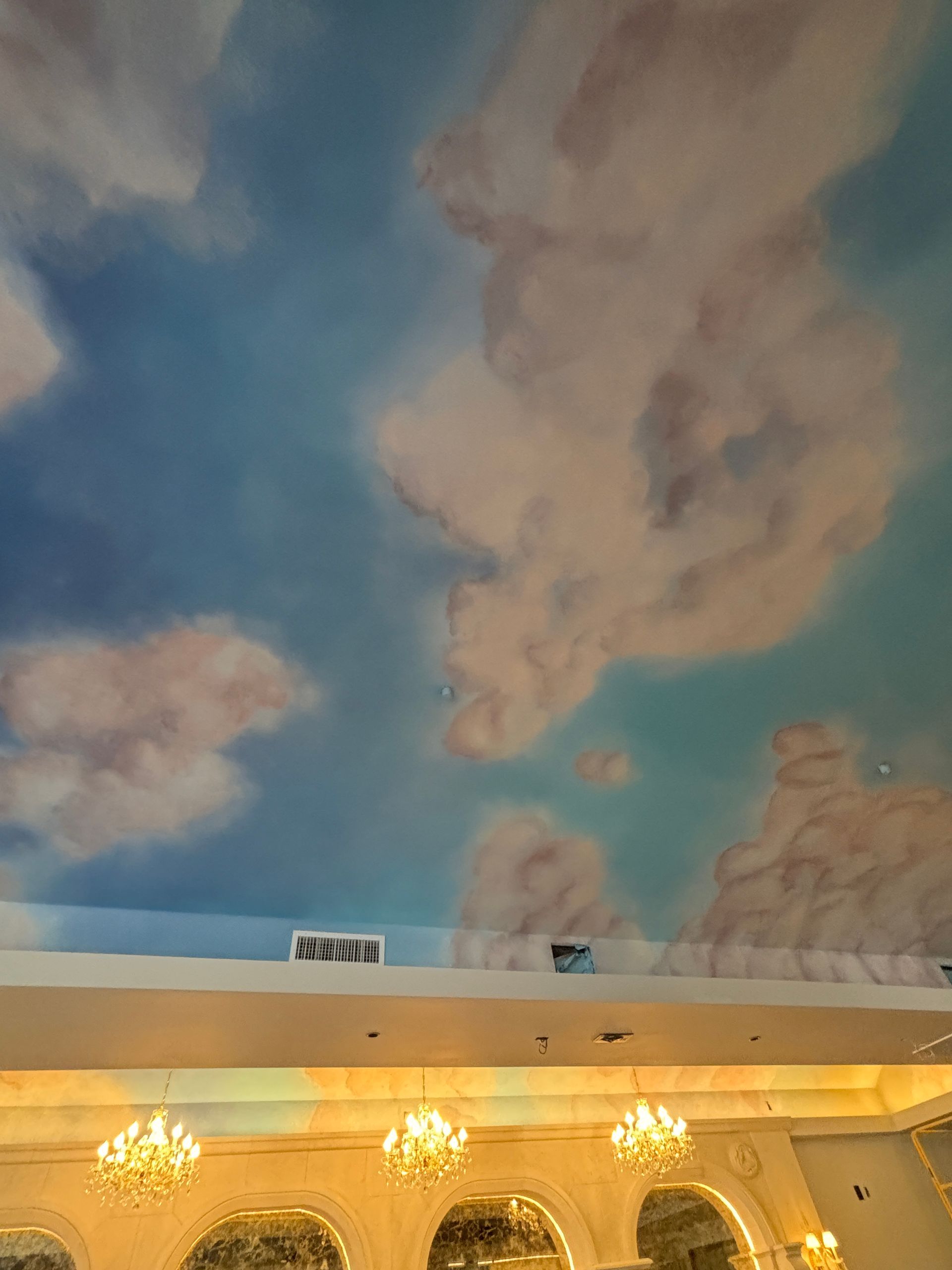 Cloud Mural by Rogue Scenic LLC at The Italiano 