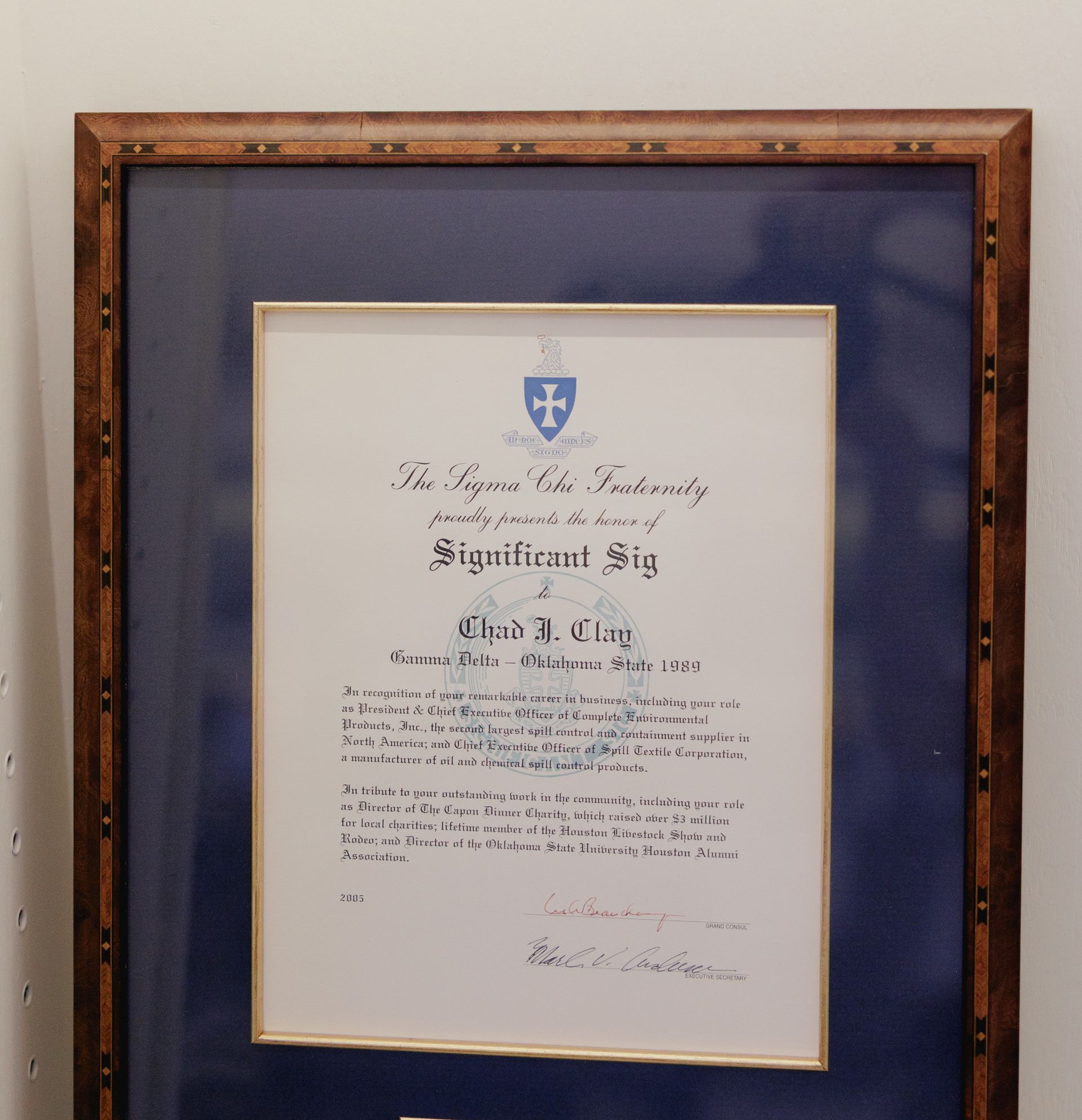 Significant Sig Chad Clay