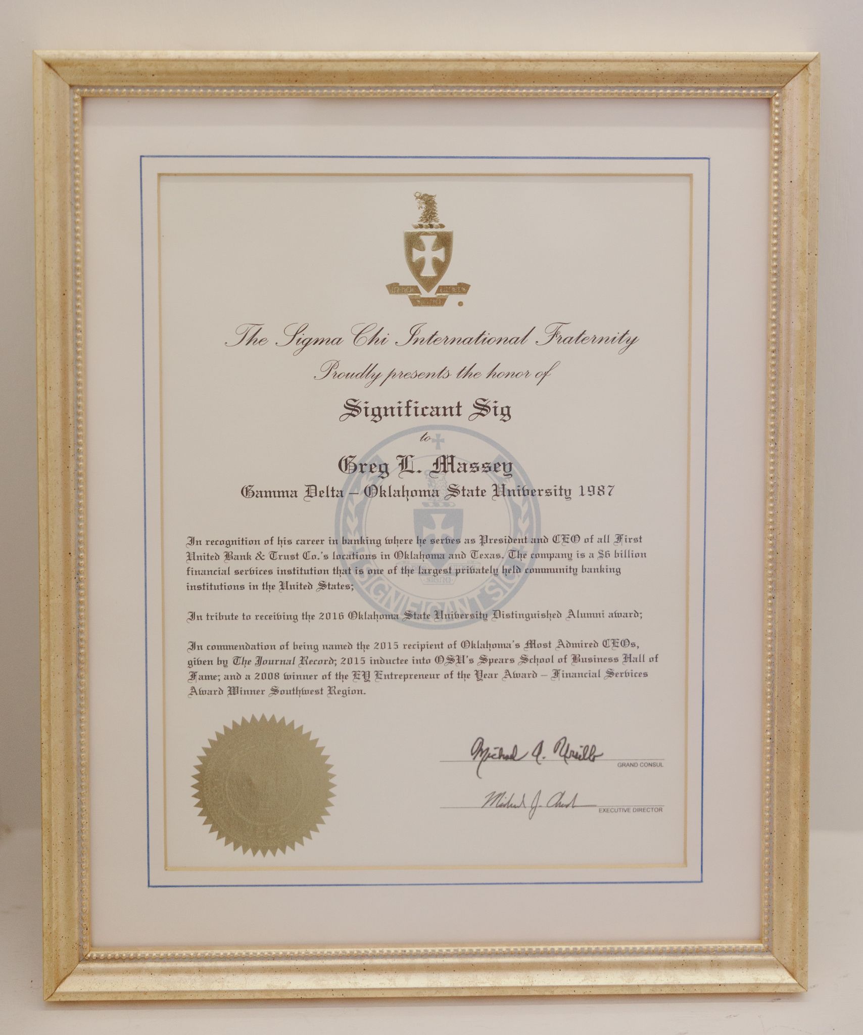 Significant Sig Greg Massey