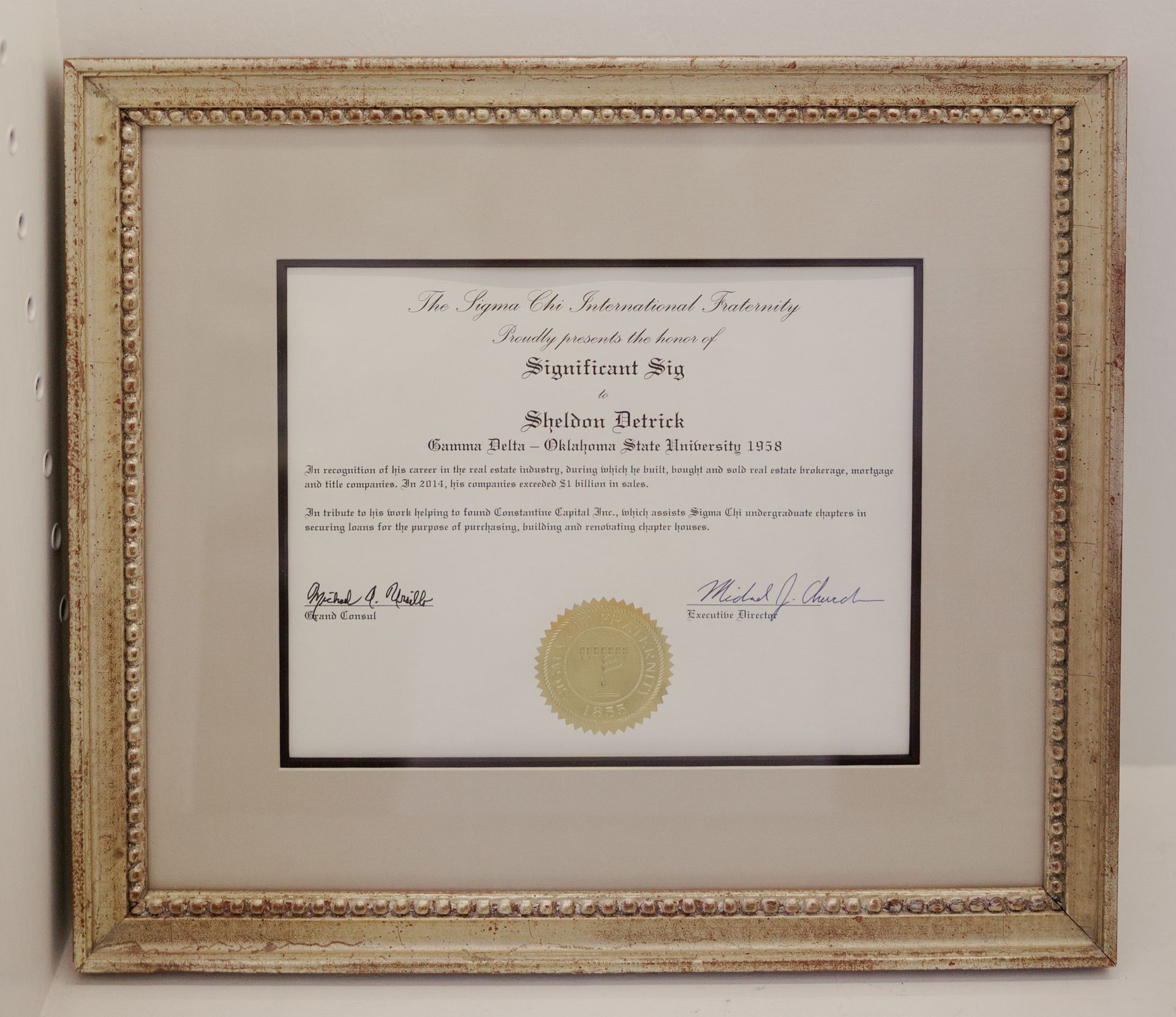 Significant Sig Sheldon Detrick