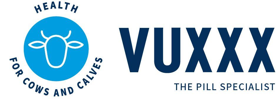 Vuxxx - der Pillenspezialist, Gesundheit für Kühe und Kälber, Logo