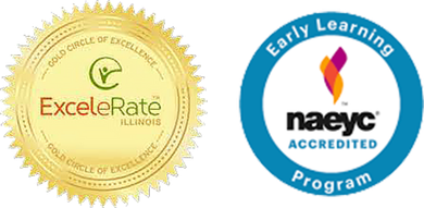 ExceleRate Illinois and NAEYC Logo