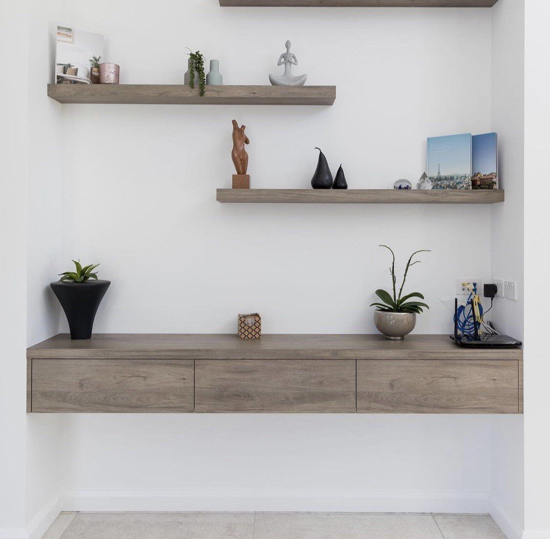 Wood Shelves — Platinum Kitchens & Bathrooms In Coffs Harbour NSW