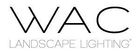 The logo for WAC Landscape Lighting, featuring the letters 