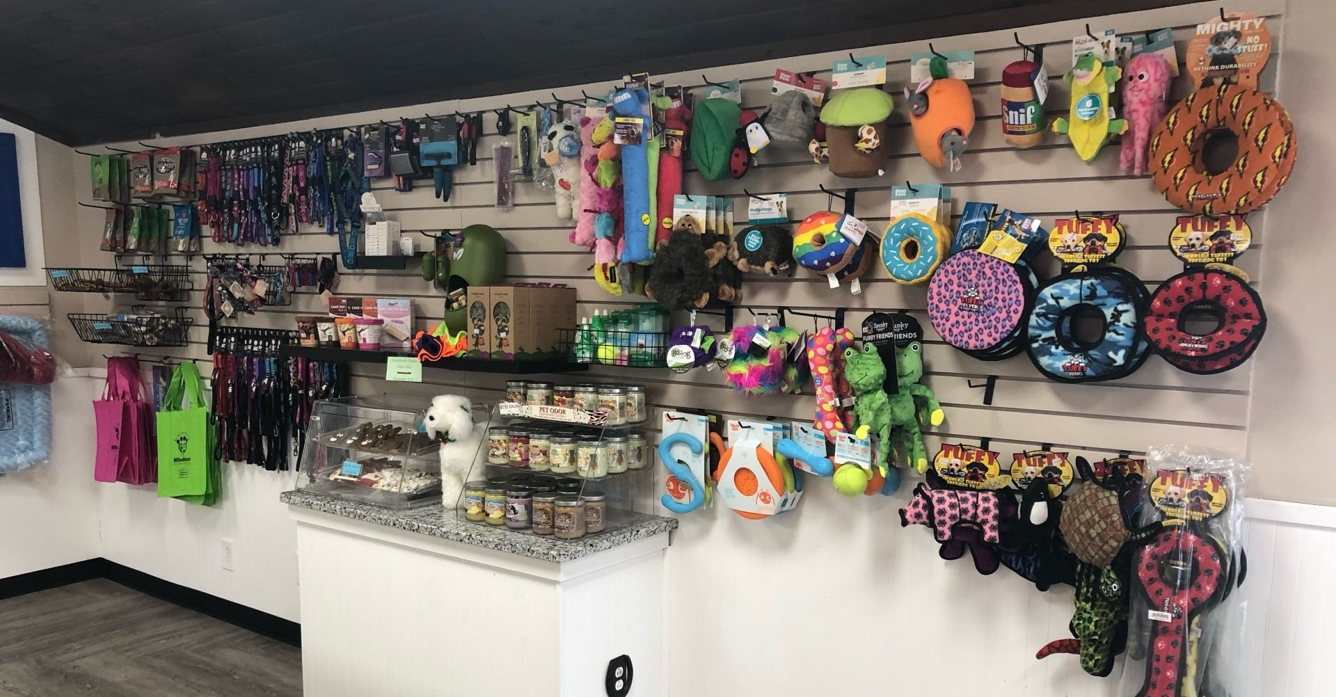 Retail store panoramic photo