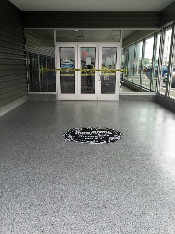 Concrete surfacing, or alternative specialty surfaces in commercial settings.