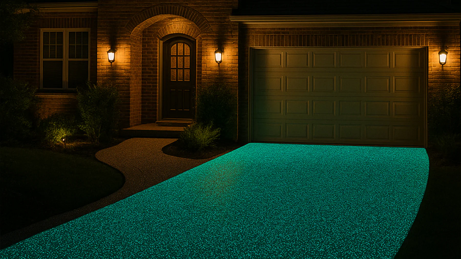 Glow Rock in your Driveway