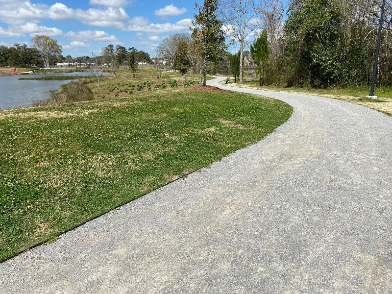 Permeable Gravel Pavers Installed
