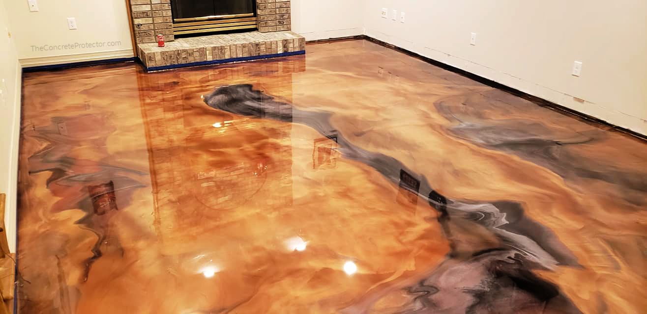 Metallic Marble Concrete Coating