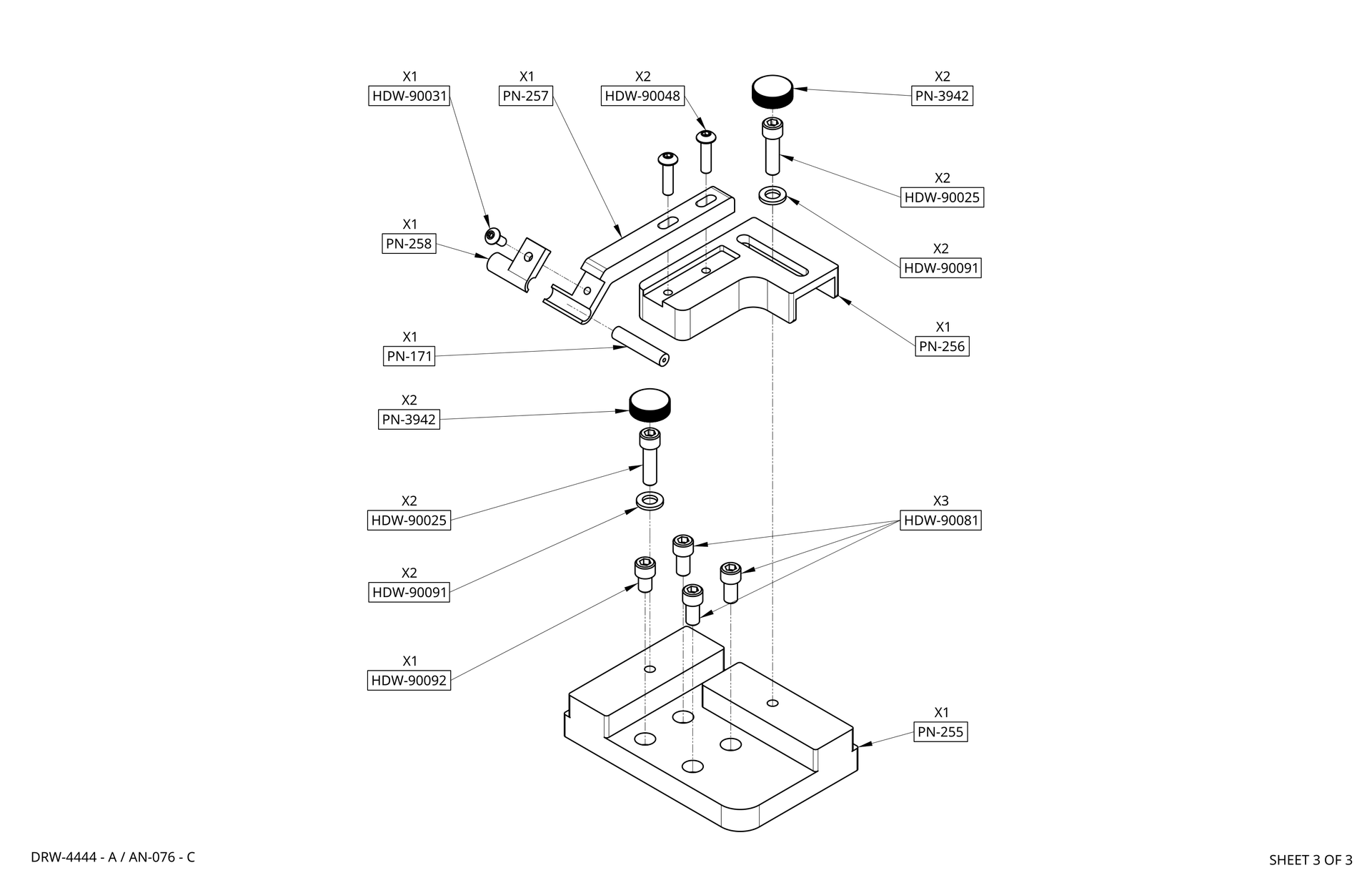 Quick Change Tooling Base