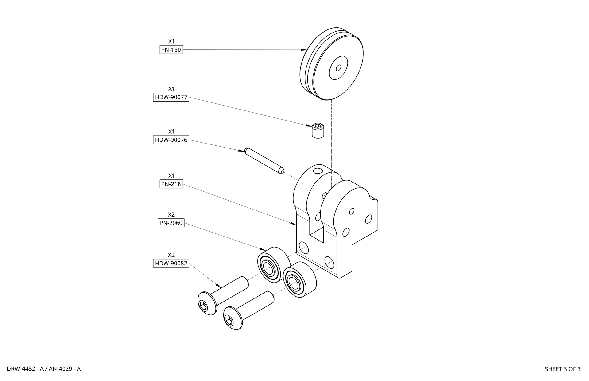 Payout Tooling Guide Wheel