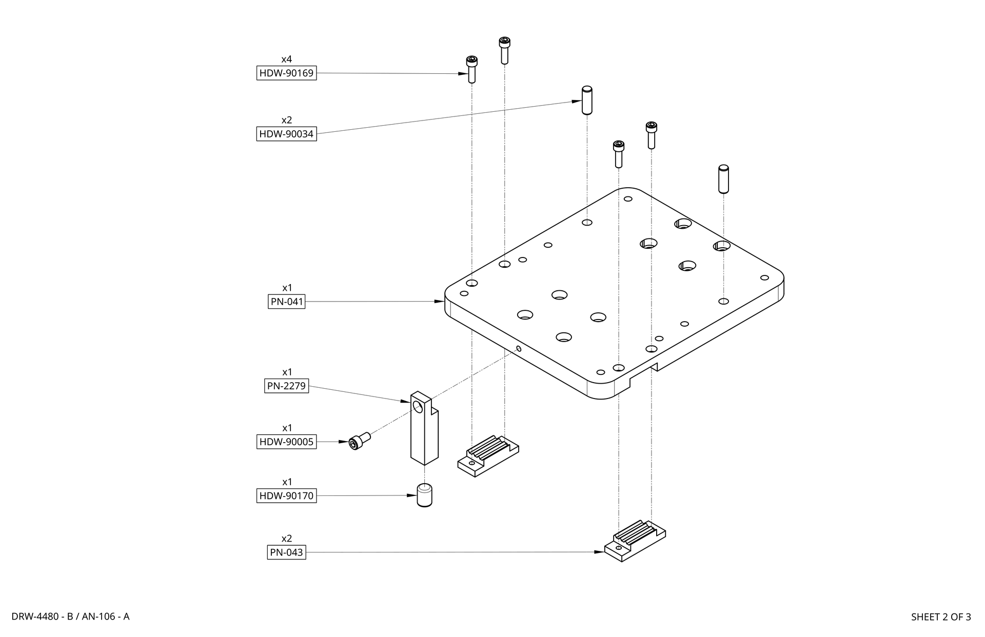 Carriage Sub-Plate - Tag