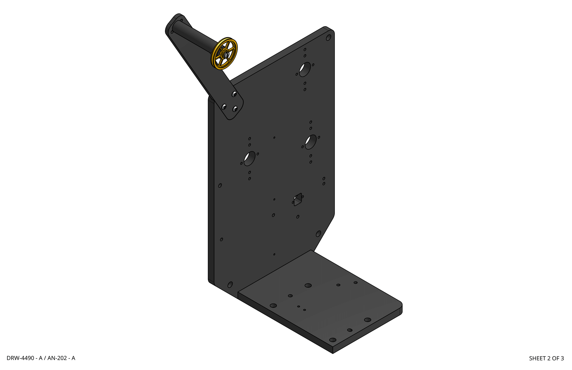 rothgreaves, 4000 series coil winder, rack, cad drawing base