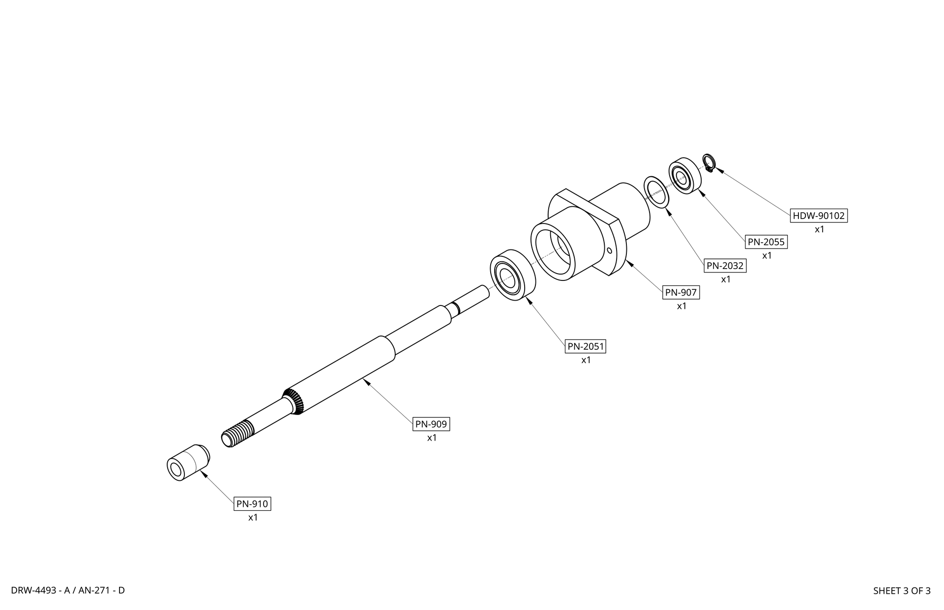 rothgreaves, 4000 series coil winder, spool spindle, cad drawing