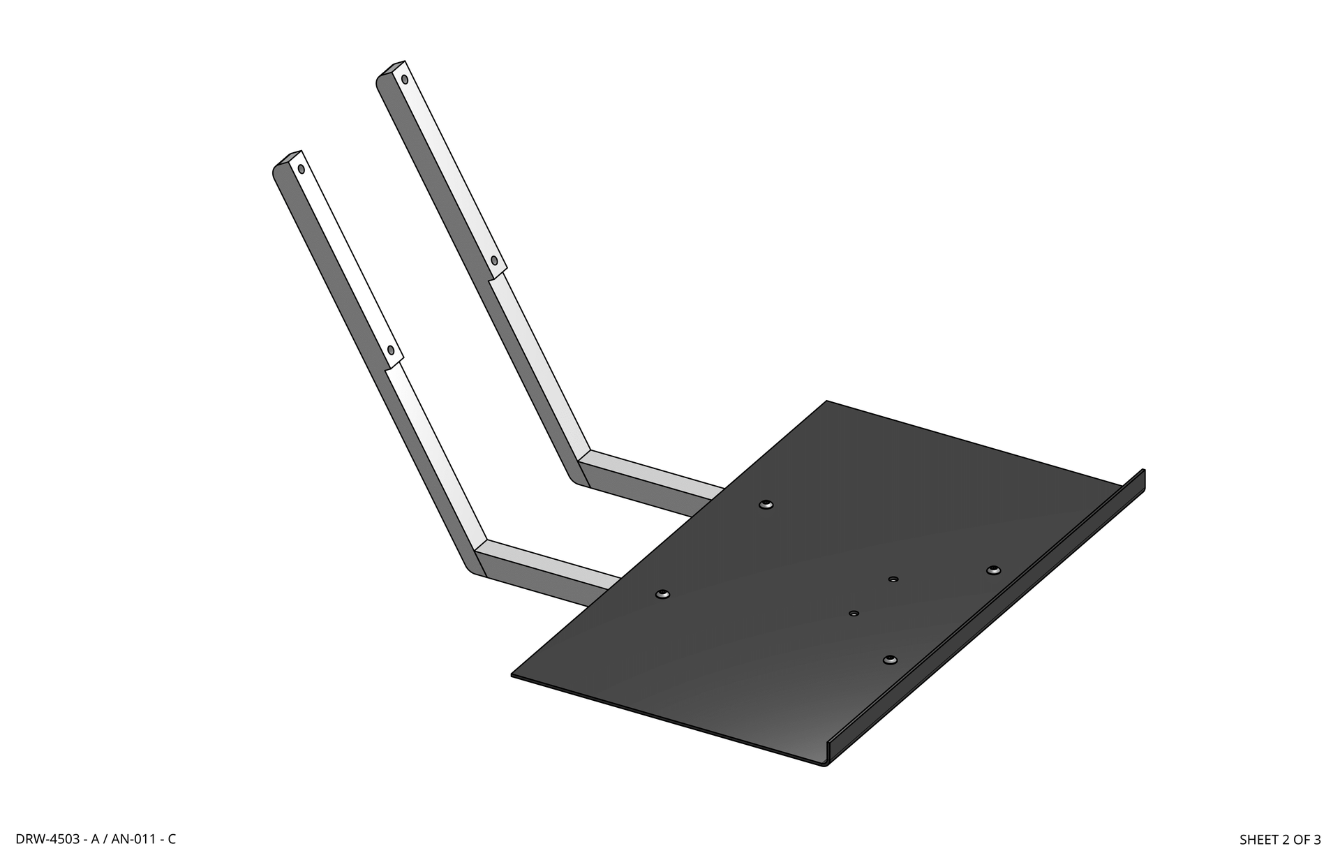 Monitor Arm and Keyboard model