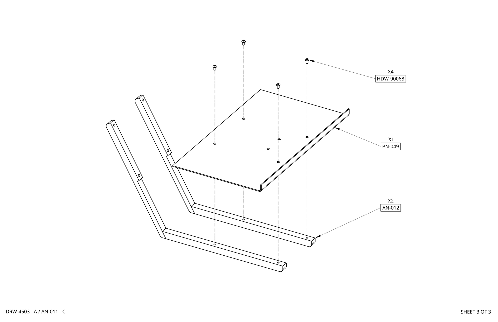 Monitor Arm and Keyboard model