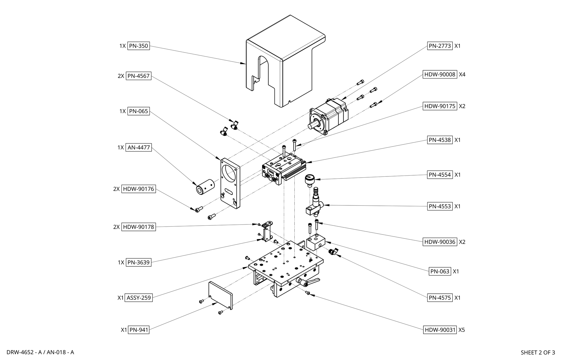 Pneumatic Low Tailstock