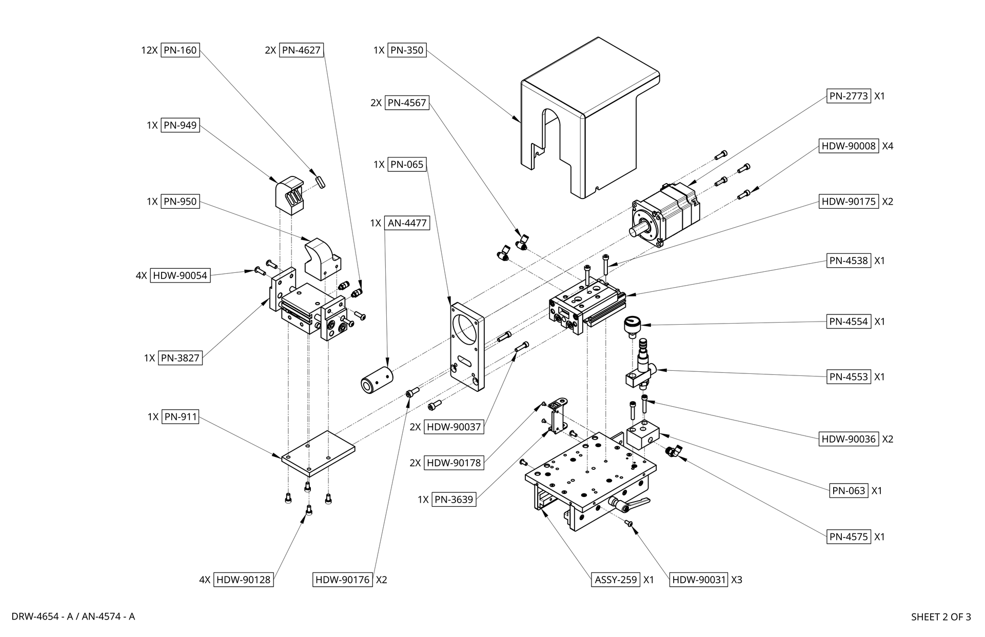 Pneumatic Low Tailstock w/Gripper