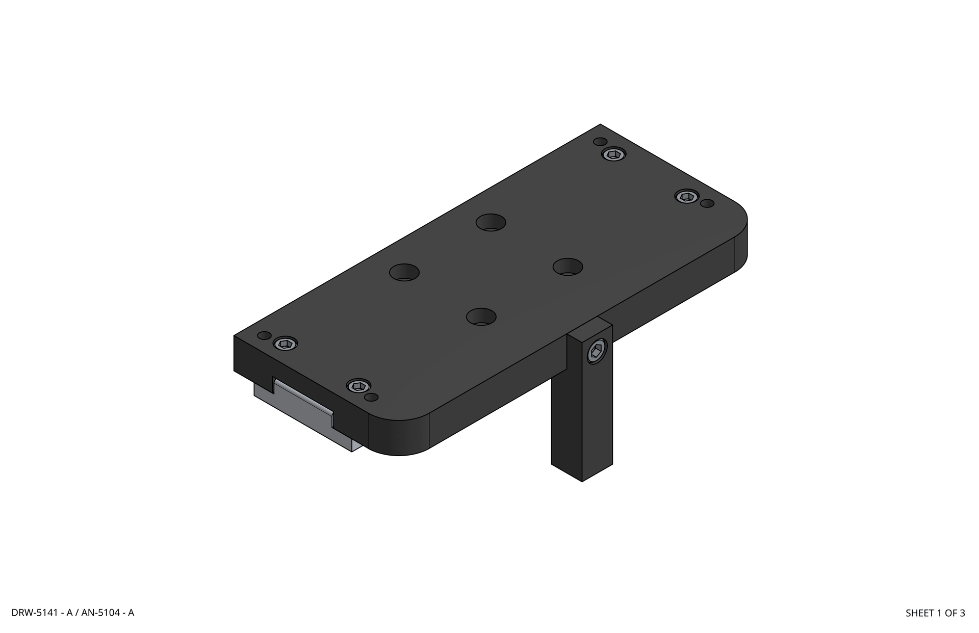 4800 Carriage Sub-Plate - Single Truck