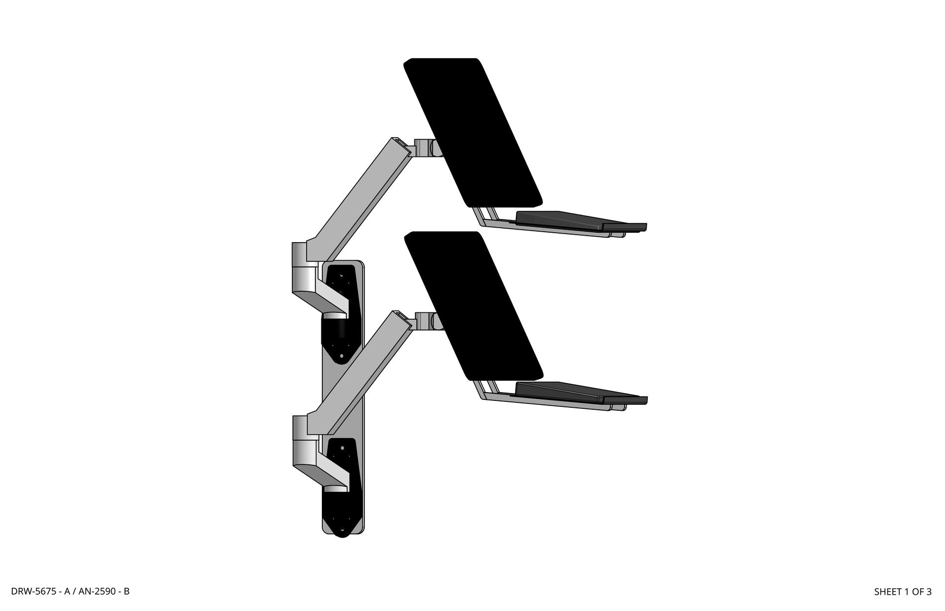 4800 Monitor Arms and Keyboard