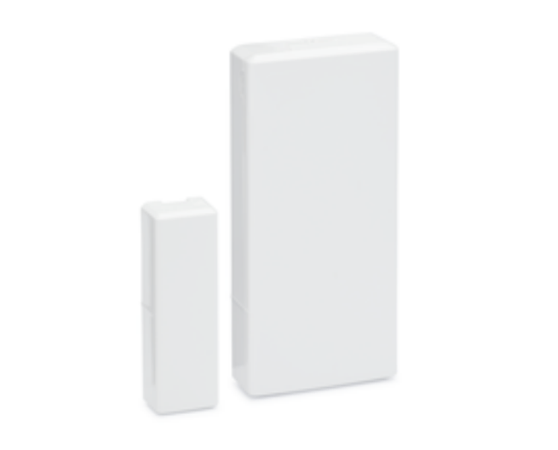 Two white boxes are sitting next to each other on a white surface.