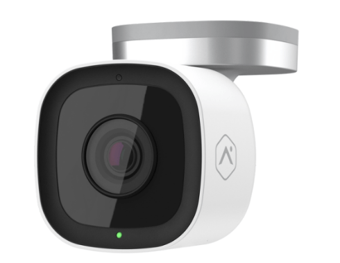 A black and white camera with the letter a on it