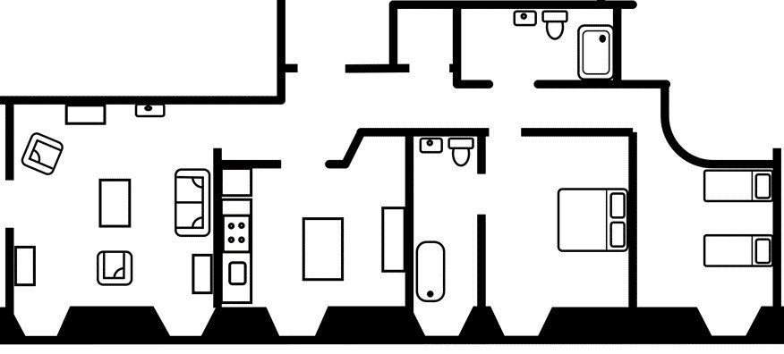 South Front floor plan