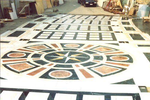 Progettazione grafica pavimentazione per Vintners Palace - 1