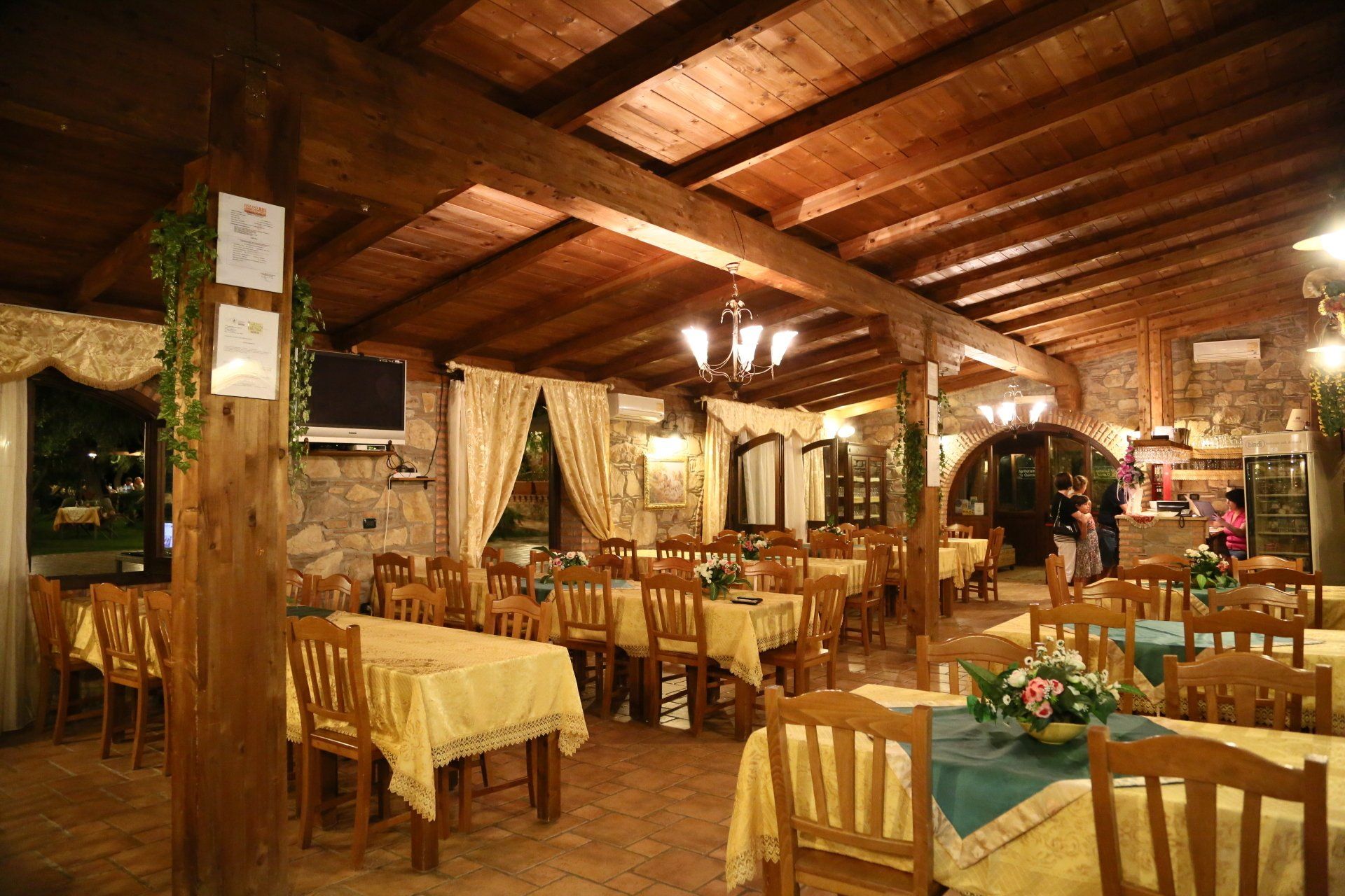 Sala ristorazione in agriturismo