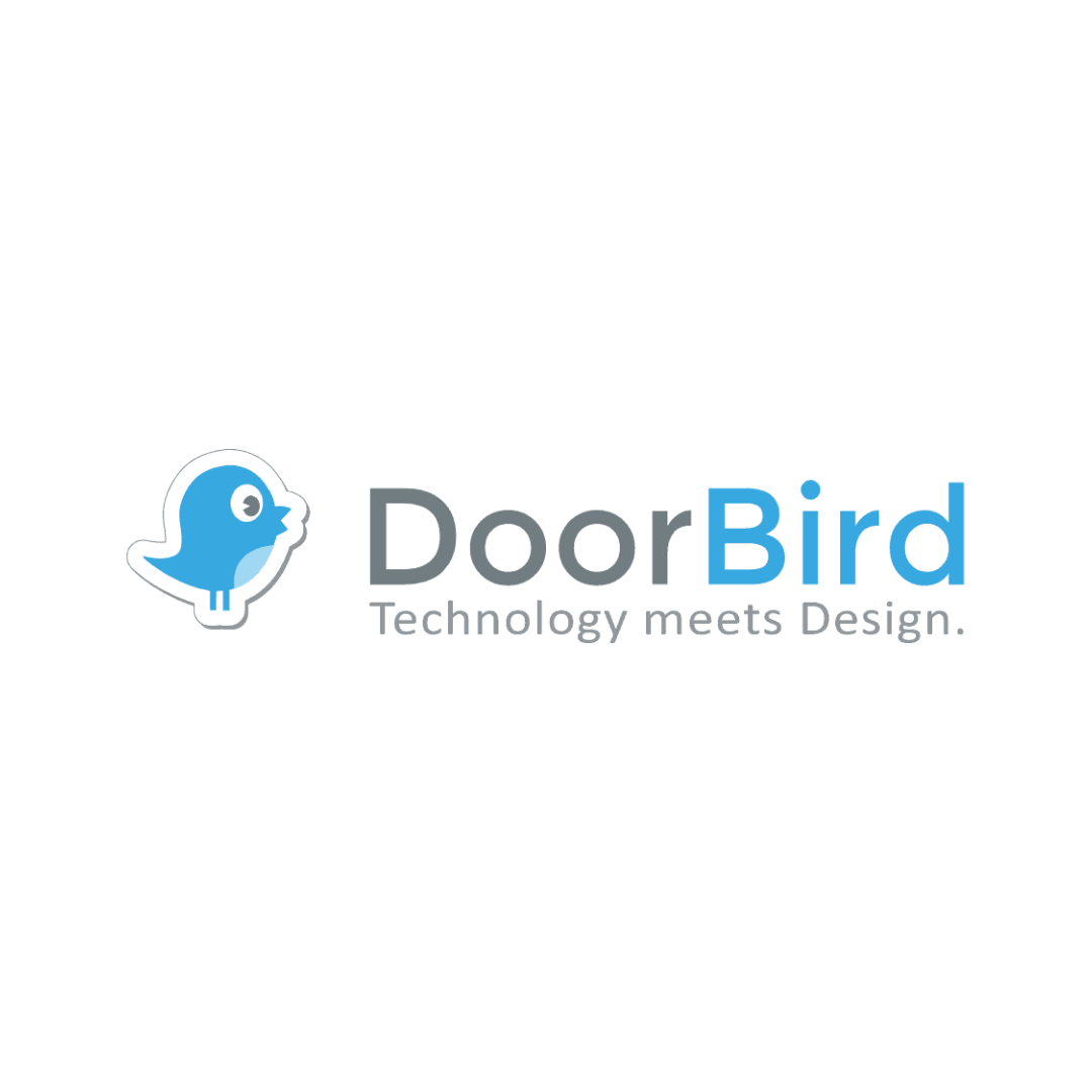 The logo for doorbird technology meets design.
