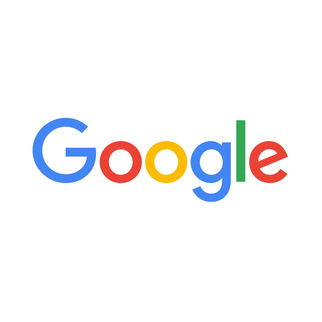 A google logo on a white background