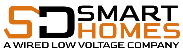 The logo for smart homes is a wired low voltage company.