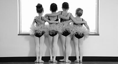 Ballet Students on Window Brace — Dancewear in Saint Clair Shores, MI