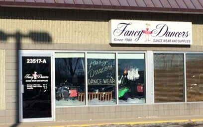 Fancy Dancer Store Entrance — Dancewear in Saint Clair Shores, MI