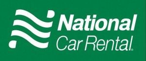 The national car rental logo is green and white.