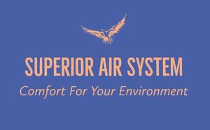 The logo for superior air system comfort for your environment