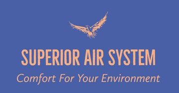 A logo for superior air system comfort for your environment
