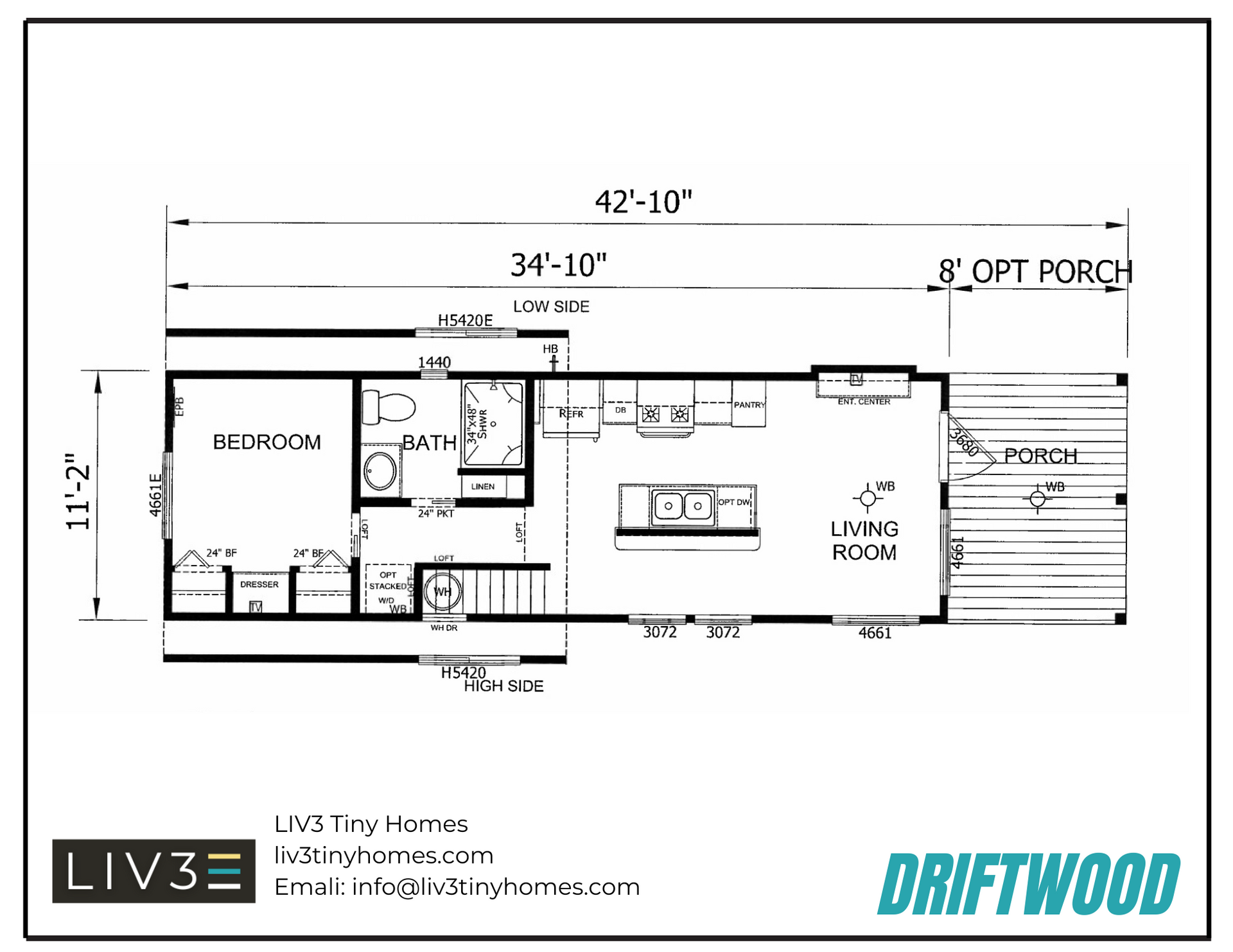 Floor plans for the Charleston