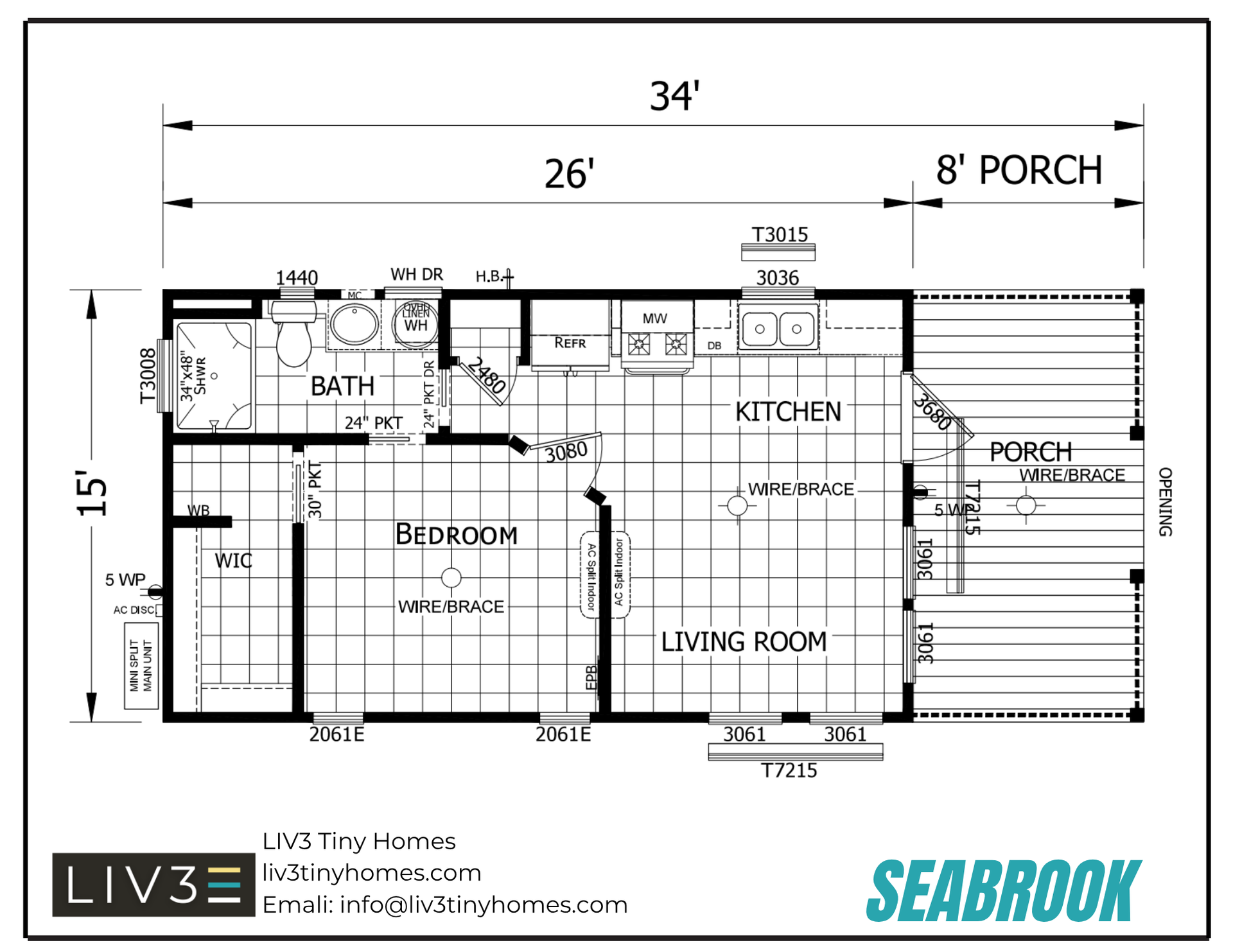 Floor plans for the Charleston