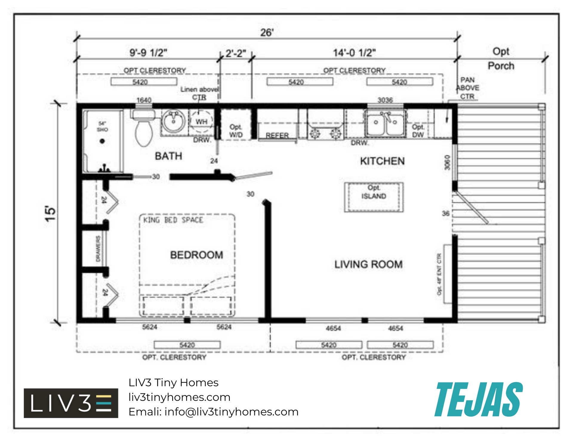 A black and white floor plan of a house called tejas