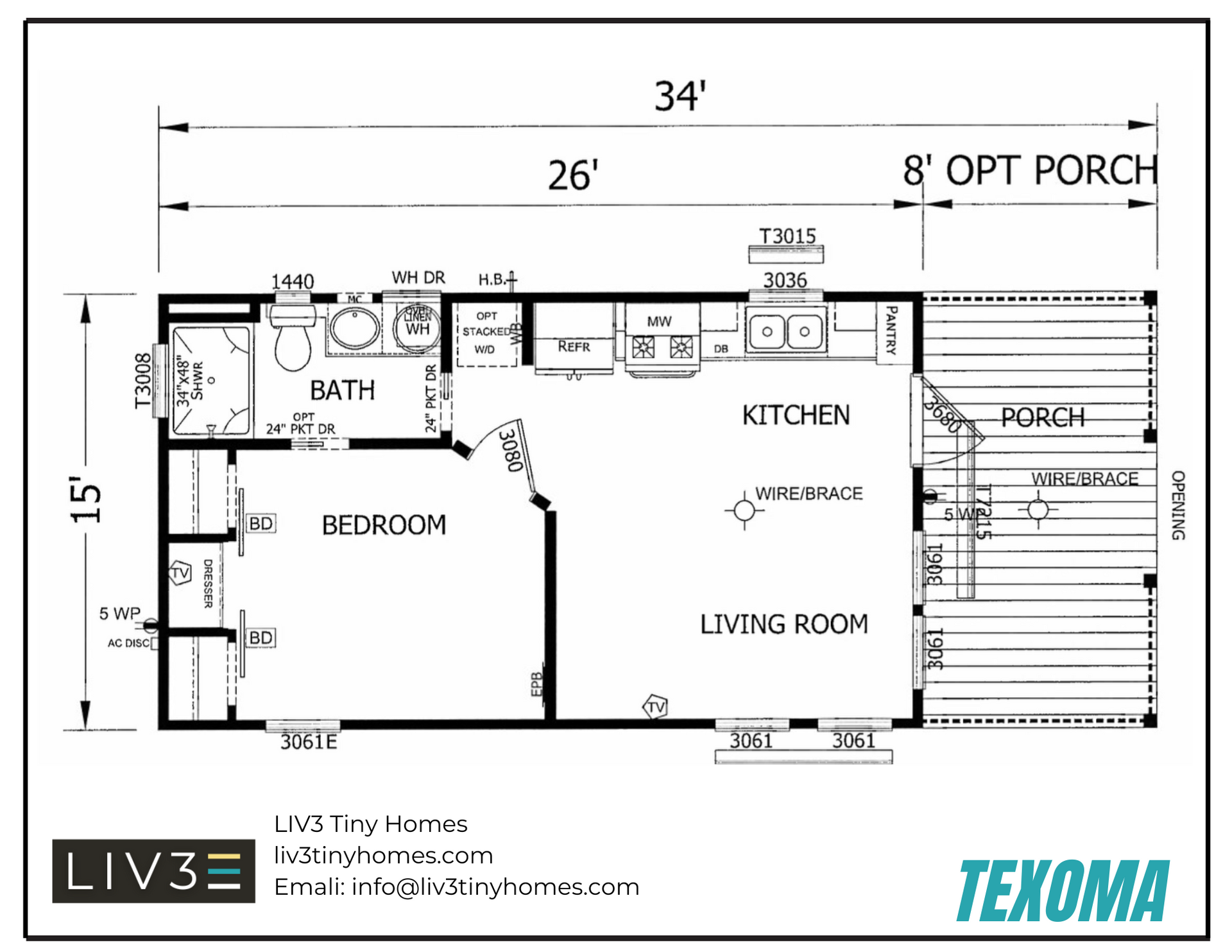 Floor plans for the Charleston