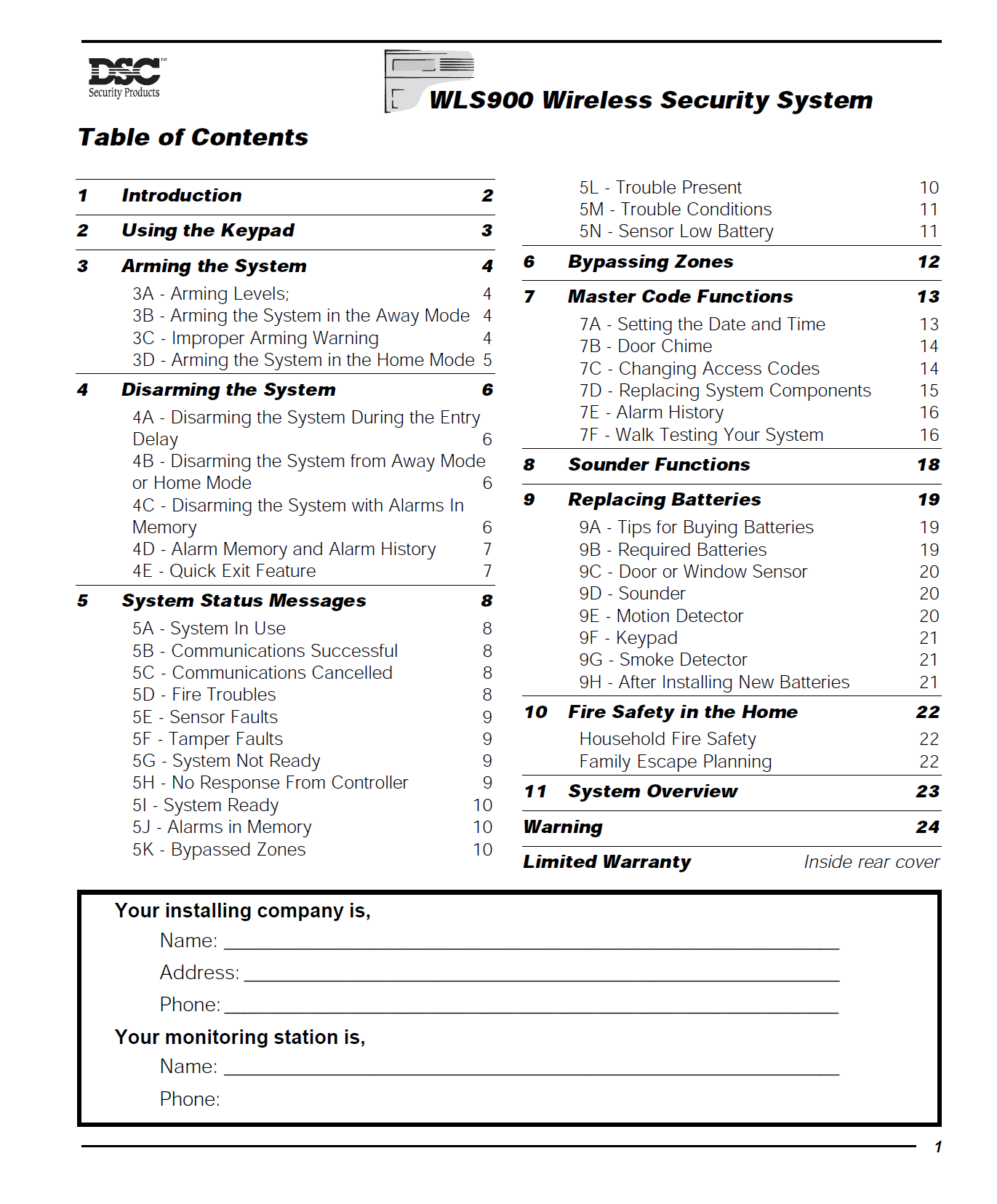 WLS900 Security System