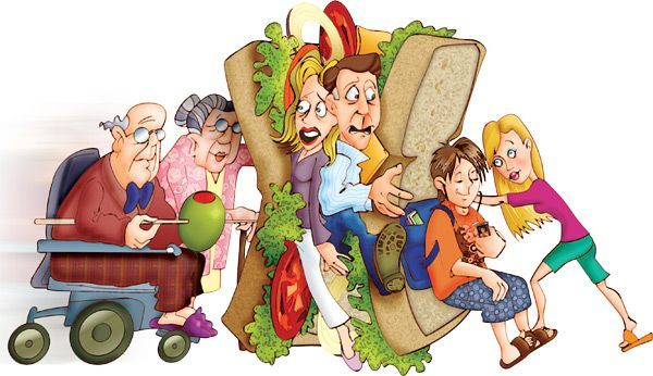 Generazione Sandwich: Il Dilemma Economico delle Famiglie Italiane con Figli e Genitori Anziani a Ca